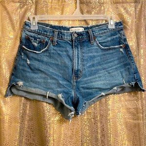 Abercrombie & Fitch High-rise mom shorts, size 31/12